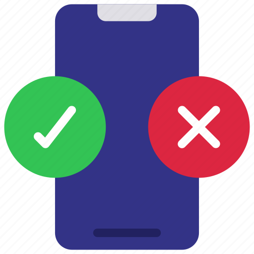 Yes, or, no, mobile, multiple, choice icon - Download on Iconfinder