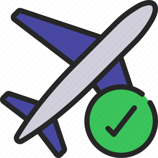 Approve, flight, aeroplane, travel, flying icon - Download on Iconfinder