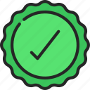 approved, badge, approve, tick, correct