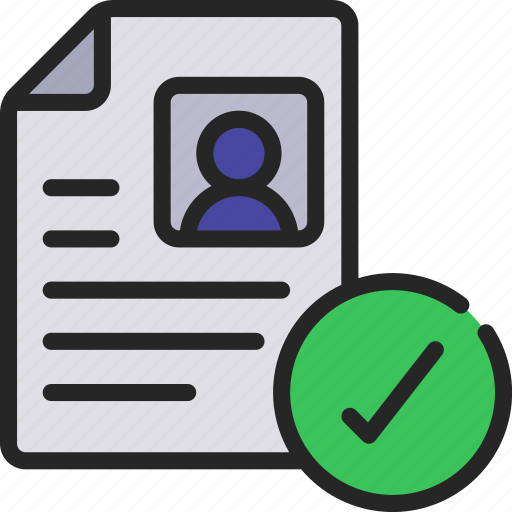 Approved, cv, tick, application, job icon - Download on Iconfinder