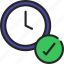 approved, time, timer, clock, tick 