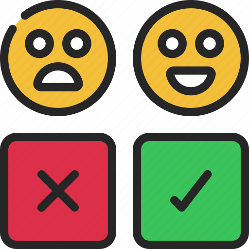 Emoji, yes, or, no, happy icon - Download on Iconfinder