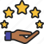 give, review, hand, reviews, stars 