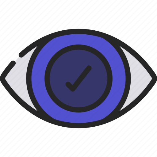 Good, vision, visualise, eye, tick icon - Download on Iconfinder