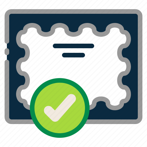 Accept, approve, certificate, certificate0, check mark, confirm, diploma icon - Download on Iconfinder