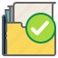 accept, approve, check mark, confirm, document, file, folder 