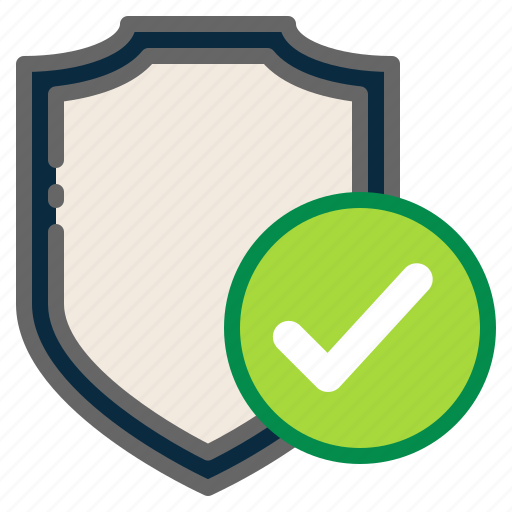 Accept, approve, check mark, confirm, protection, security, shield icon - Download on Iconfinder