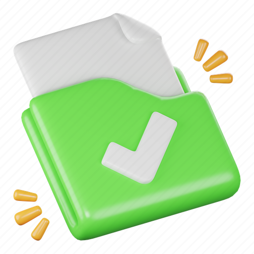 Folder, approve, approved, file, agreement, verified, document icon - Download on Iconfinder
