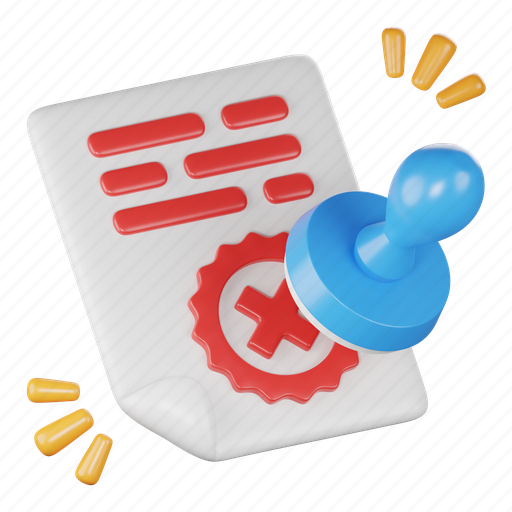 Stamp, reject, rejected, file, paper, document, decline icon - Download on Iconfinder