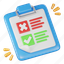clipboard, document, criteria, wishlist, checklist, reject, approve 