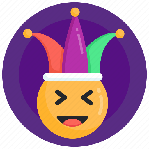 Joker, clown, fool, jester emoji, comedian icon - Download on Iconfinder