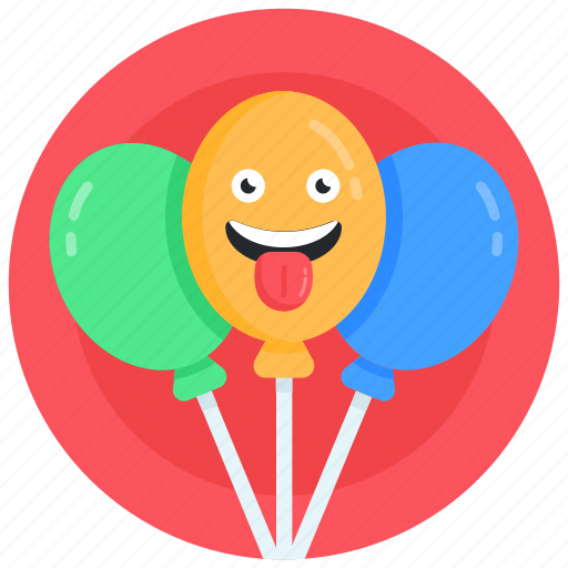 Helium balloons, balloons, party balloons, funny balloons, celebrations icon - Download on Iconfinder