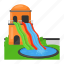 water slides, swimming pool, speed slide, sliding, poolside 
