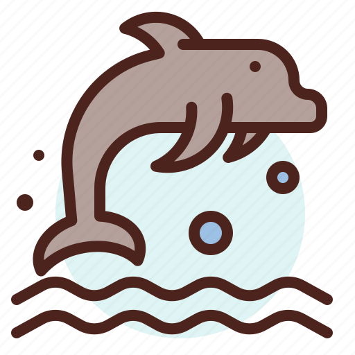 Dolphin, water, ocean, decor icon - Download on Iconfinder