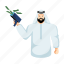 shooting target, arab man, arabian character, arabian avatar, muslim man 