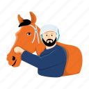 bedouin horse, horse, horse pet, love animal, arab man