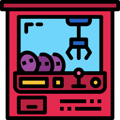 Claw, machine, toy, game, center, arcade, play icon - Download on Iconfinder