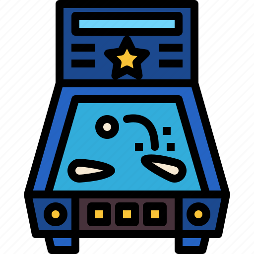 Pinball, game, center, arcade, play icon - Download on Iconfinder