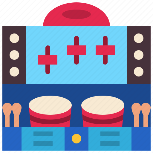 Drum, game, music, center, arcade, play icon - Download on Iconfinder