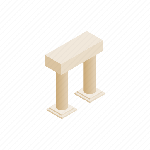 Ancient, architecture, column, isometric, old, portal, stone icon - Download on Iconfinder