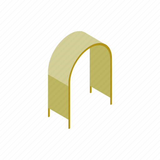 Arch, architecture, entrance, isometric, light, plastic, structure icon - Download on Iconfinder