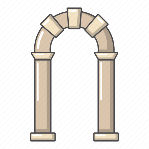 Ancient, archway, brick, cartoon, construction, exterior, object icon - Download on Iconfinder