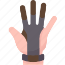 glove, archer, hand, guard, gear