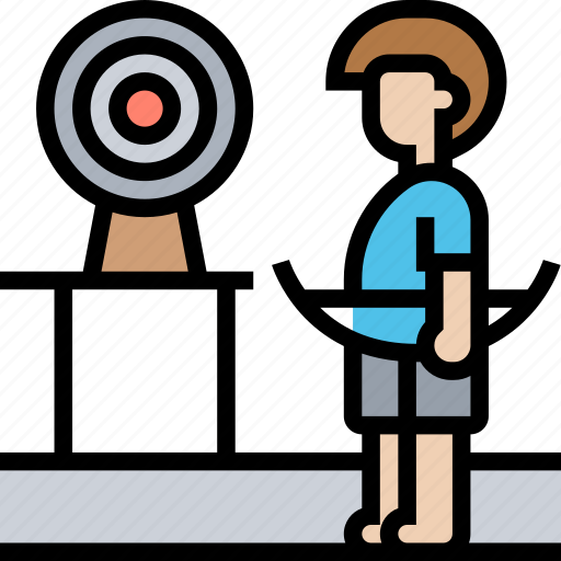 Waiting, line, archer, shooter, focus icon - Download on Iconfinder