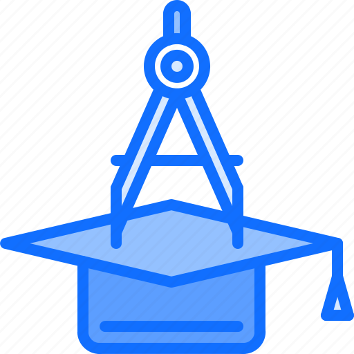 Compass, learning, school, graduate, hat, architect, agency icon - Download on Iconfinder