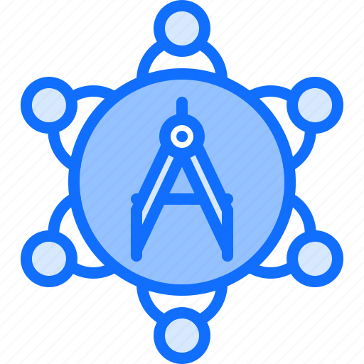 Group, team, people, compass, architect, agency icon - Download on Iconfinder