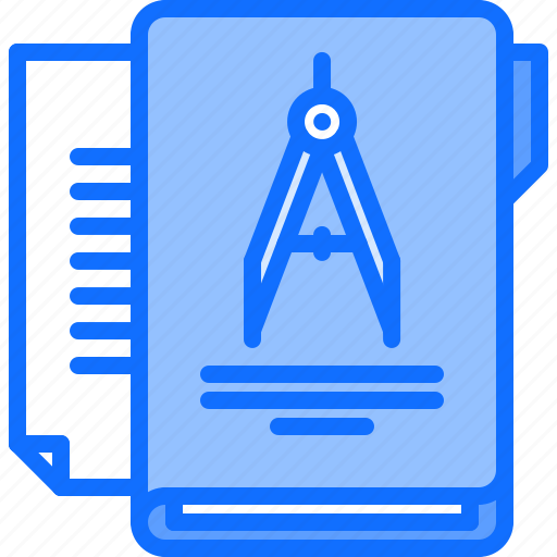 Folder, file, document, project, compass, architect, agency icon - Download on Iconfinder