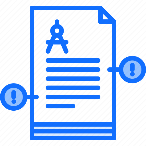 Agreement, document, mistake, compass, project, architect, agency icon - Download on Iconfinder