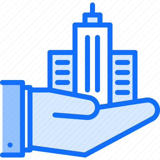 Hand, support, home, building, city, architect, agency icon - Download on Iconfinder