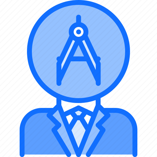 Head, compass, man, architect, agency icon - Download on Iconfinder