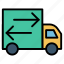 automobile, cargo, delivery, transport, truck, vehicle 