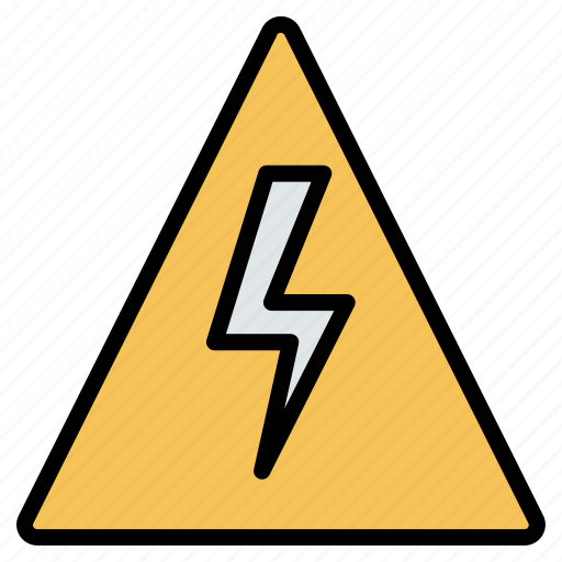 Elecric, high, safety, sign, voltage, warning icon - Download on Iconfinder