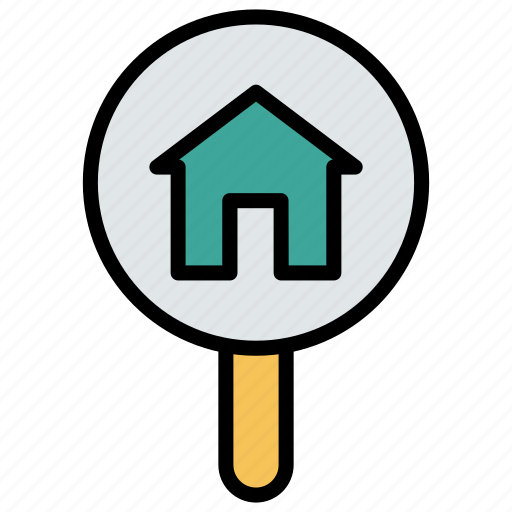 Home, house, loupe, magnifying, search icon - Download on Iconfinder