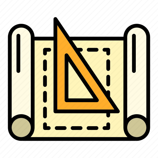 Architect, triangle, paper icon - Download on Iconfinder