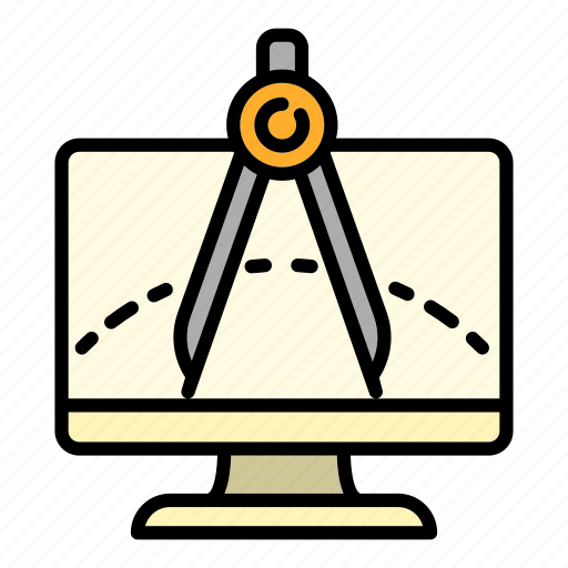 Architect, computer, compass icon - Download on Iconfinder
