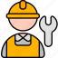 worker, avatar, people, labor, construction, construct, builder 