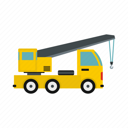 Cabin, construction, crane, hook, industry, truck, wheel icon - Download on Iconfinder