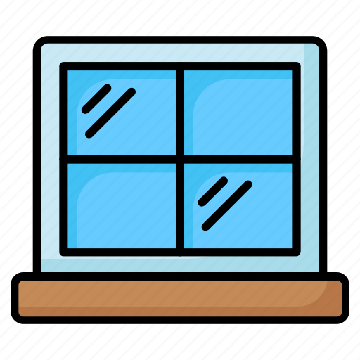 Window, interior, architecture, construction, wooden, glazing, glass icon - Download on Iconfinder