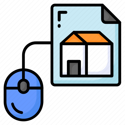 Home, architecture, design, house, building, computer, mouse icon - Download on Iconfinder