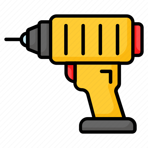Drill, drilling, bore, machine, electric, hardware, architecture icon - Download on Iconfinder