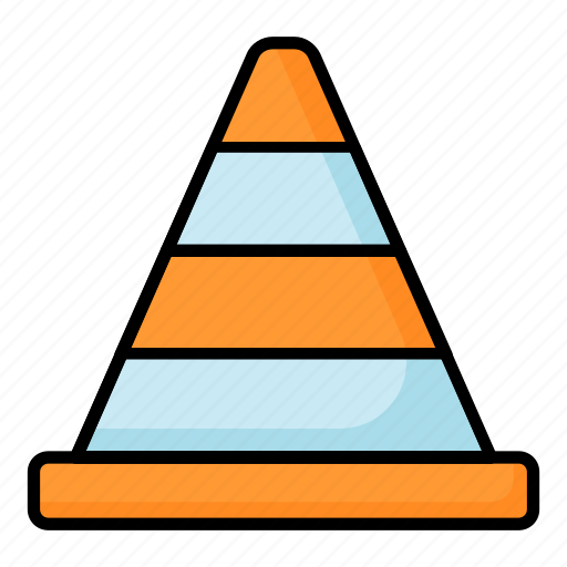 Traffic, cone, construction, barrier, pylon, conoid, safety icon - Download on Iconfinder