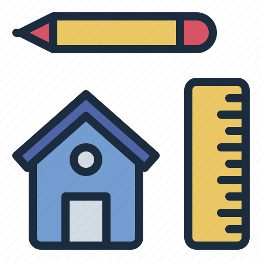 Architecture, construction, building, house, home design icon - Download on Iconfinder