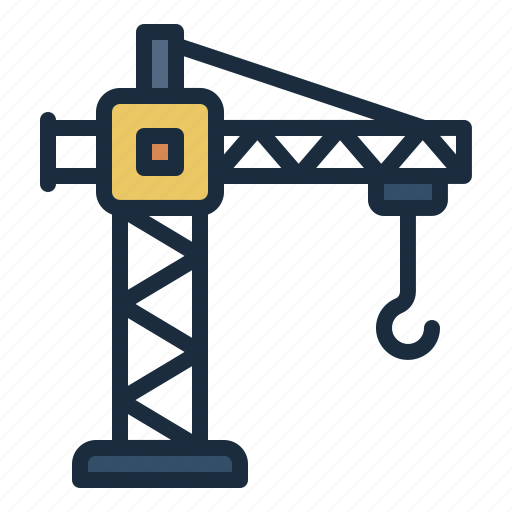 Crane, architecture, construction, building, house, home icon - Download on Iconfinder