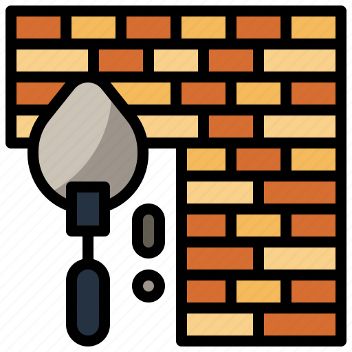 Brick, brickwall, construction, firewall, mansory, tools, wall icon - Download on Iconfinder
