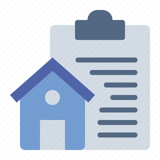 Report, clipboard, architecture, construction, building, house, home icon - Download on Iconfinder