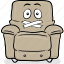 arm, armchair, cartoon, chair, emoji, stuffed